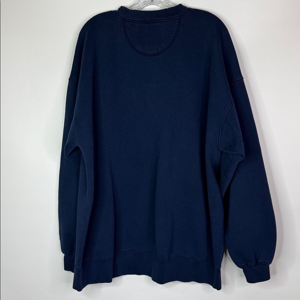 Vintage STARTER Navy Blue Pullover Sweatshirt Size XXL - Picture 4 of 10